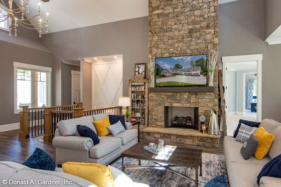 Interior - Family Room 2 for Craftsman House Plan #929-340 - 5 bed, 4 bath