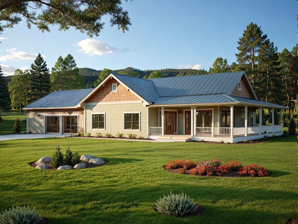 Exterior - Front Elevation 2 for Bungalow House Plan #117-612 - 4 bed, 3 bath