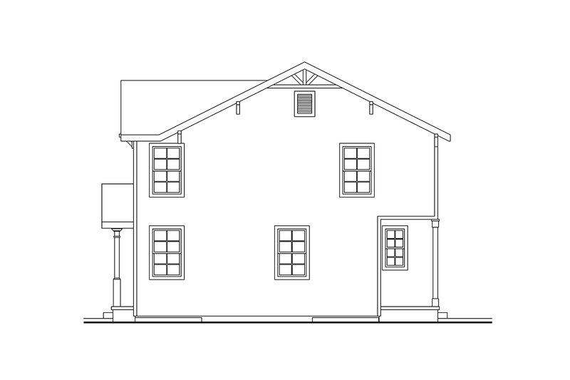 Dream House Plan - Exterior - Other Elevation 1 for Craftsman House Plan #124-1430 - 4 bed, 3.5 bath