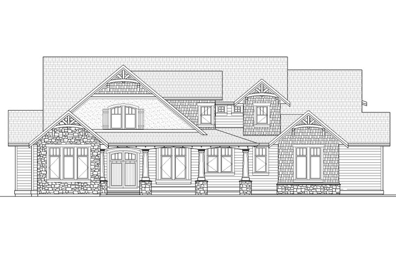 Dream House Plan - Exterior - Front Elevation 3 for Craftsman House Plan #1086-12 - 3 bed, 2.5 bath