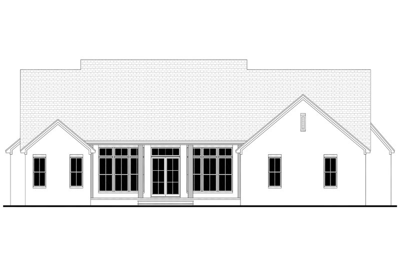 House Plan Design - Exterior - Rear Elevation for Southern House Plan #430-372 - 3 bed, 3.5 bath