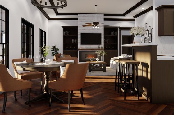 Interior - Other for Traditional House Plan #17-541 - 4 bed, 2 bath