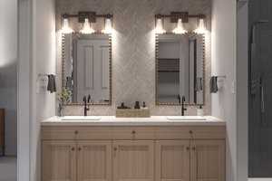 Interior - Master Bathroom for Farmhouse House Plan #455-403 - 3 bed, 2 bath