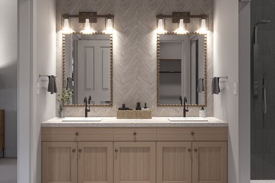 Interior - Master Bathroom for Farmhouse House Plan #455-403 - 3 bed, 2 bath
