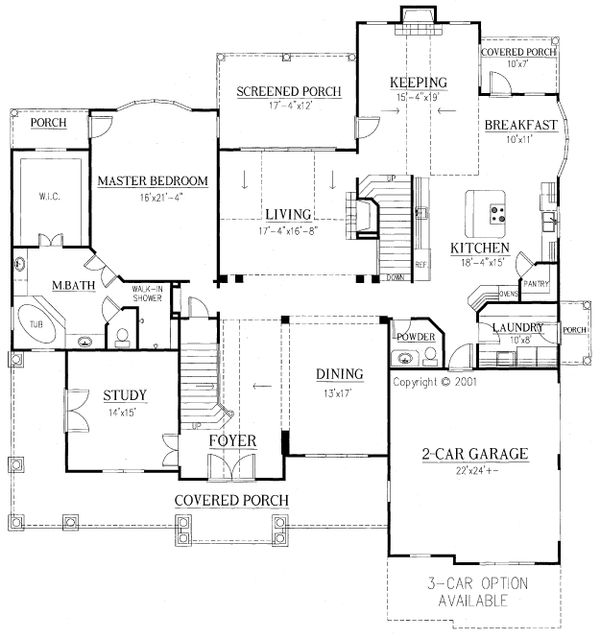 Traditional Floor Plan - Main Floor Plan #437-47