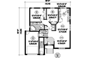 European Style House Plan - 3 Beds 2 Baths 2417 Sq/Ft Plan #25-4518 