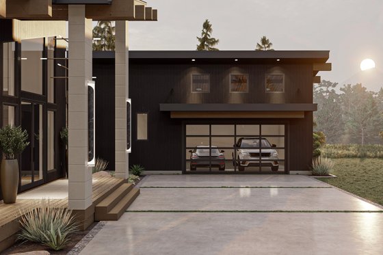 Exterior - Other Elevation 2 for Modern House Plan #455-292 - 1 bed, 1.5 bath