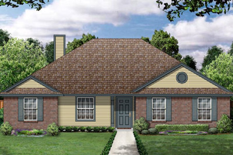 Traditional Style House Plan - 3 Beds 2 Baths 1631 Sq/Ft Plan #84-311