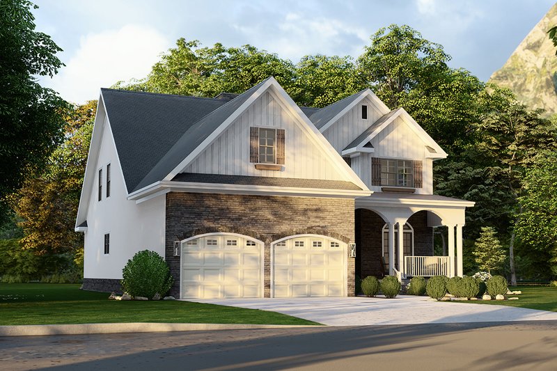 House Plan Design - Front Left 