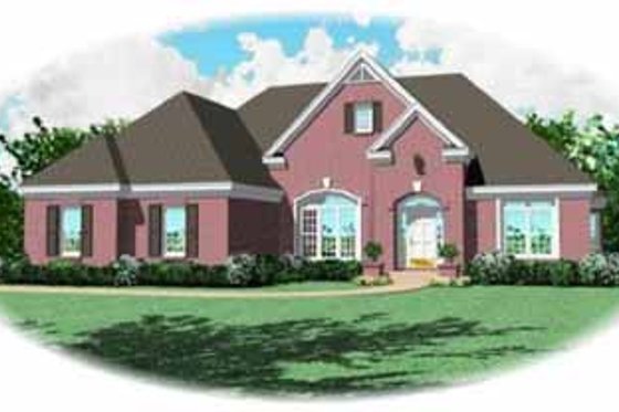 Exterior - Front Elevation for Traditional House Plan #81-361 - 4 bed, 3 bath