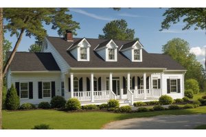 Farmhouse Exterior - Front Elevation Plan #3-225