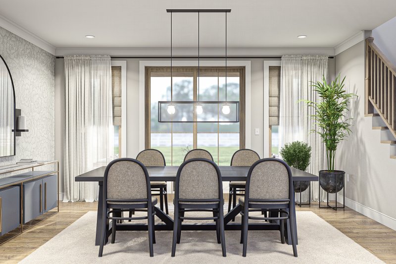 Home Plan - Interior - Dining Room for Barndominium House Plan #455-523 - 4 bed, 2.5 bath