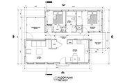 Modern Style House Plan - 2 Beds 1 Baths 730 Sq/Ft Plan #486-4 