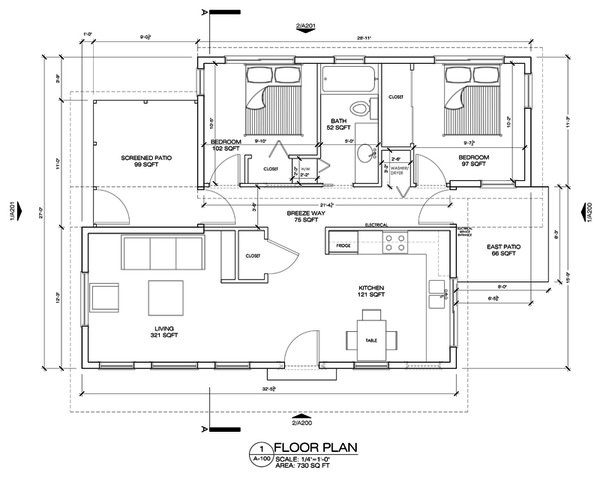 Modern Floor Plan - Main Floor Plan #486-4