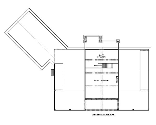 Contemporary Floor Plan - Upper Floor Plan #117-979