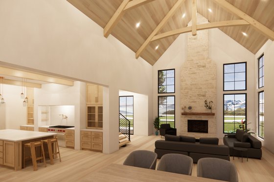 Interior - Family Room 2 for Farmhouse House Plan #1096-5 - 4 bed, 4.5 bath