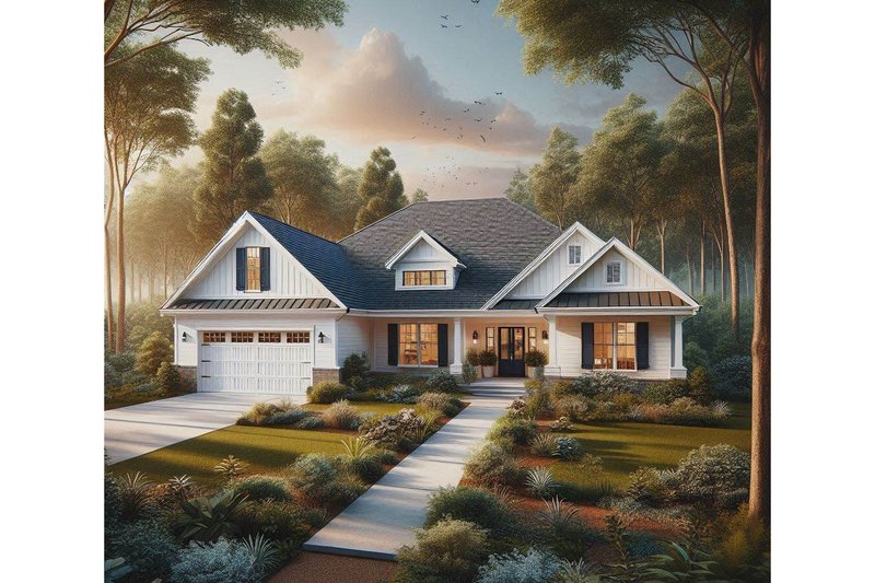 Craftsman Style House Plan - 3 Beds 2.5 Baths 1992 Sq/Ft Plan #515-2