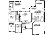 European Style House Plan - 4 Beds 2.5 Baths 2700 Sq/Ft Plan #62-139 