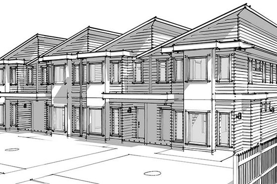 Exterior - Other Elevation 1 for Contemporary House Plan #1101-36 - 10 bed, 8 bath