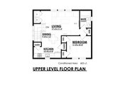 Craftsman Style House Plan - 1 Beds 0.5 Baths 724 Sq/Ft Plan #30-372 Floor 