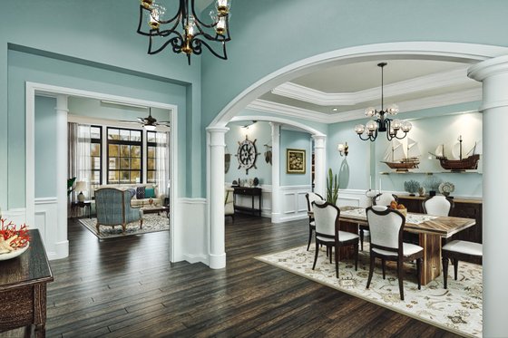 Interior - Other 3 for Beach House Plan #54-597 - 4 bed, 3 bath