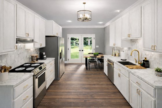 Interior - Kitchen 2 for Farmhouse House Plan #44-309 - 3 bed, 2 bath