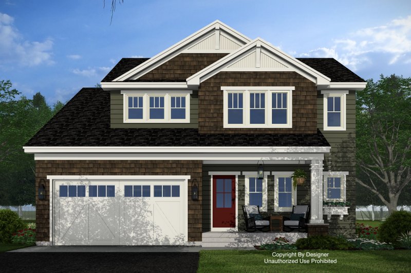 Home Plan - Exterior - Front Elevation 3 for Farmhouse House Plan #51-1555 - 4 bed, 4.5 bath