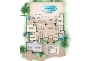 Beach Style House Plan - 3 Beds 3.5 Baths 5191 Sq/Ft Plan #27-521 