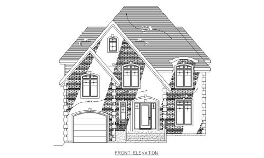 Exterior - Other Elevation 2 for European House Plan #138-316 - 3 bed, 1.5 bath