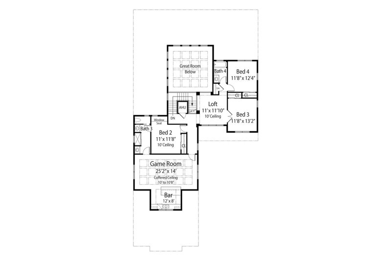 Home Plan - Floor Plan - Upper Floor for Mediterranean House Plan #938-91 - 4 bed, 4 bath