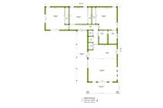 Craftsman Style House Plan - 3 Beds 2 Baths 1200 Sq/Ft Plan #1106-104 Floor 