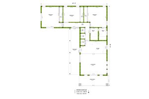Floor Plan - Main Floor for Craftsman House Plan #1106-104 - 3 bed, 2 bath
