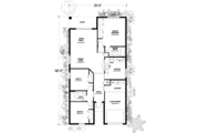 Mediterranean Style House Plan - 3 Beds 2 Baths 1281 Sq/Ft Plan #420-105 