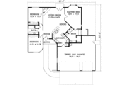 Adobe / Southwestern Style House Plan - 3 Beds 2 Baths 1403 Sq/Ft Plan #1-982 