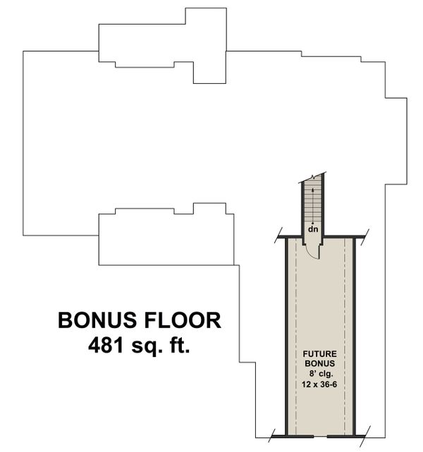 Home Plan - Farmhouse Floor Plan - Upper Floor Plan #51-1138