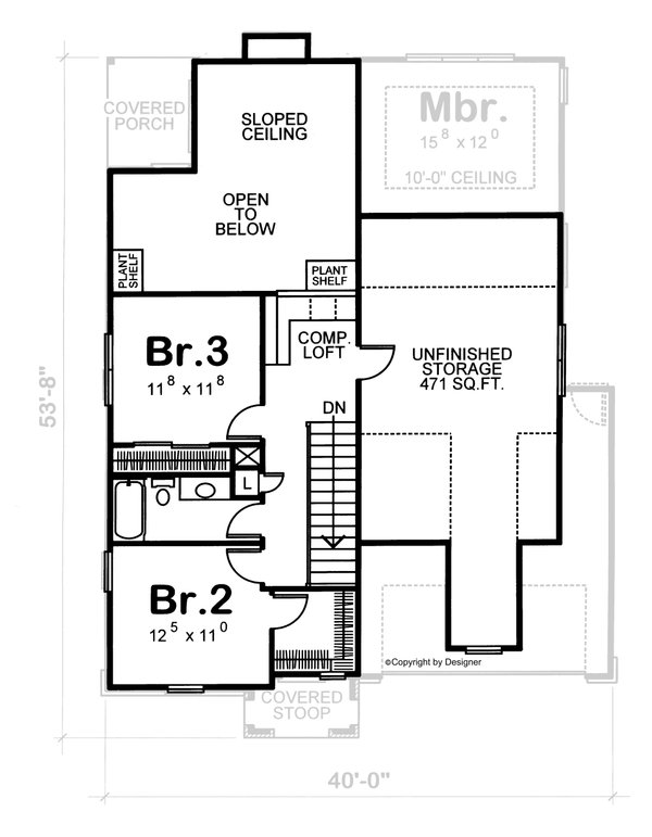 Home Plan - Country Floor Plan - Other Floor Plan #20-2235
