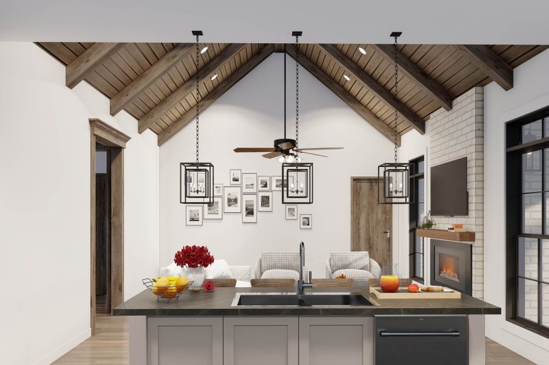 Home Plan - Interior - Kitchen 3 for Ranch House Plan #923-93 - 3 bed, 2 bath