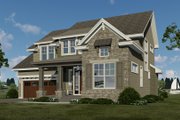 Traditional Style House Plan - 3 Beds 2.5 Baths 2167 Sq/Ft Plan #51-1201 