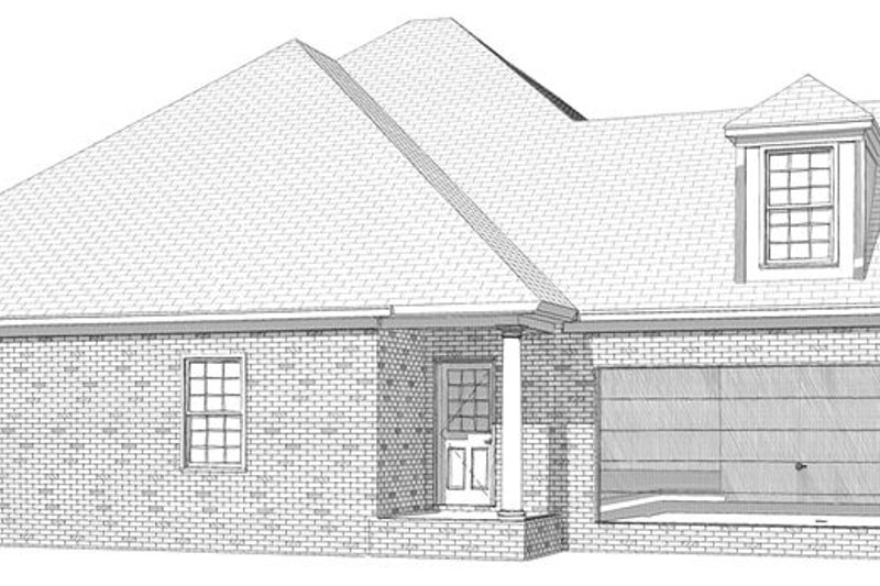 Dream House Plan - Left Side Elevation