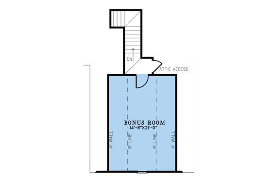 Floor Plan - Upper Floor for European House Plan #923-302 - 4 bed, 4.5 bath