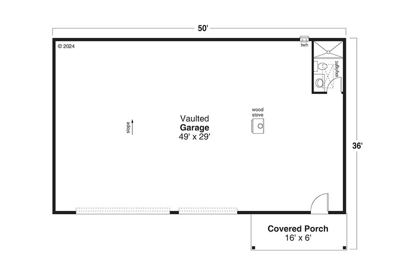House Design - Floor Plan - Other Floor for Contemporary House Plan #124-1371 - 2 bed, 2 bath