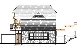 Exterior - Other Elevation for Craftsman House Plan #487-3 - 1 bed, 1 bath