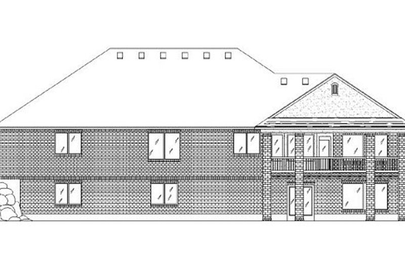 Dream House Plan - Exterior - Rear Elevation for Traditional House Plan #5-263 - 3 bed, 3.5 bath