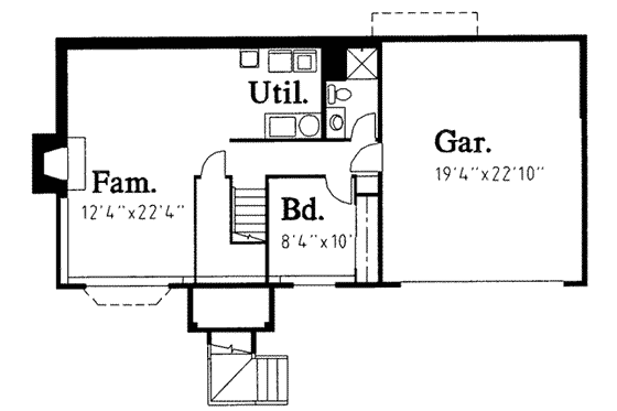 Floor Plan - Upper Floor for Traditional House Plan #303-312 - 4 bed, 3 bath