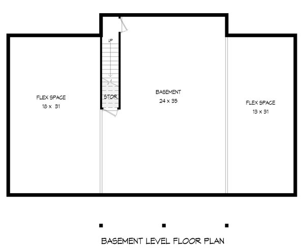 House Blueprint - Country Floor Plan - Lower Floor Plan #932-851
