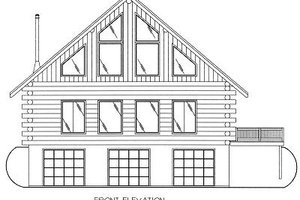 Exterior - Other Elevation for Log House Plan #117-501 - 3 bed, 3.5 bath