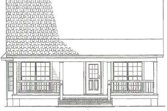 Exterior - Other Elevation for Cottage House Plan #17-2139 - 2 bed, 1 bath