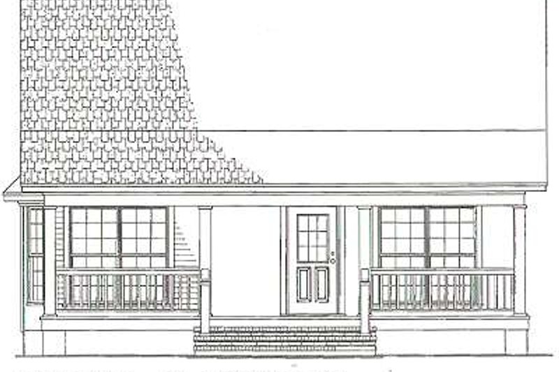 Architectural House Design - Exterior - Other Elevation for Cottage House Plan #17-2139 - 2 bed, 1 bath