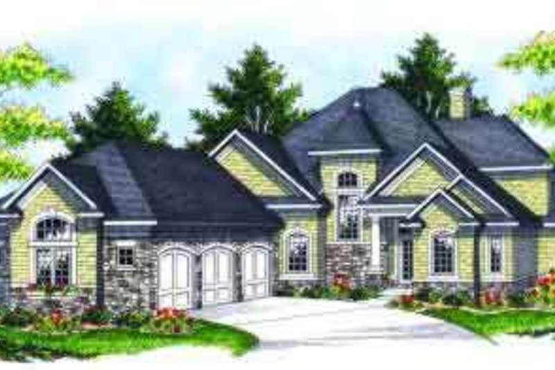 House Design - Traditional Exterior - Front Elevation Plan #70-636