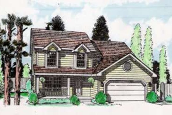 Exterior - Front Elevation for Traditional House Plan #116-216 - 3 bed, 1.5 bath